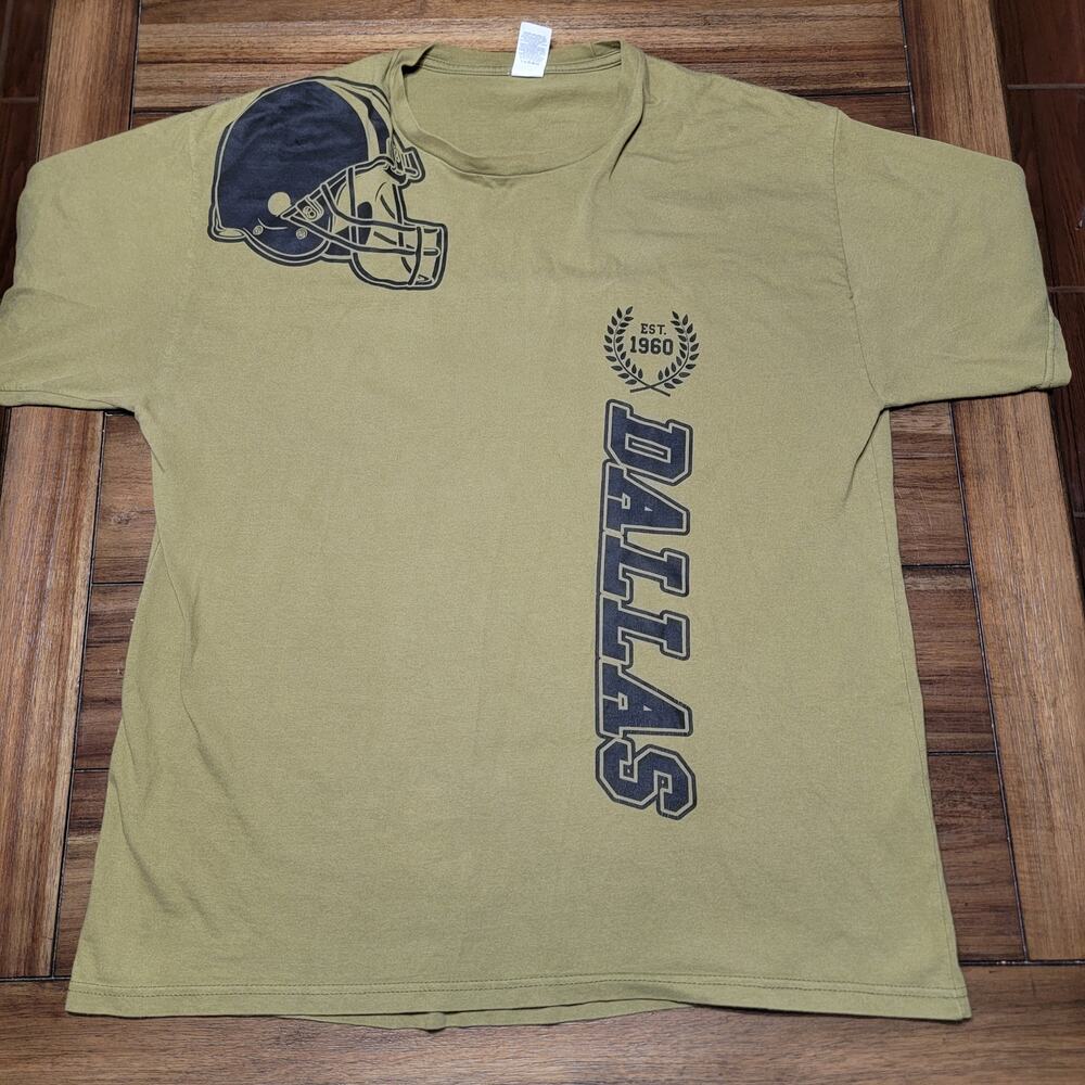 Dallas Cowboys Army Green Unisex Tee "Est. 1960" - Size XL